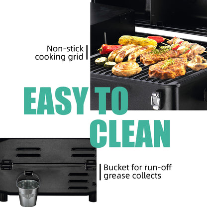 Z GRILLS 2026 200A Pellet Grill & Smoker - 202 sq.in Compact Wood Pellet BBQ with PID 3.0 Precision Control, Auto Feed System, Portable Small-Space Grill for Camping & Backyard Cooking