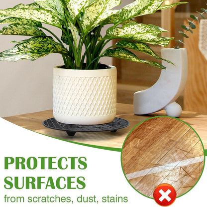 ZYNERY 10 PCS Plant Level Pot Elevator, Planter Stands for Outdoor Plants, Pot Saucers, Indoor Plant Risers, 11.8in