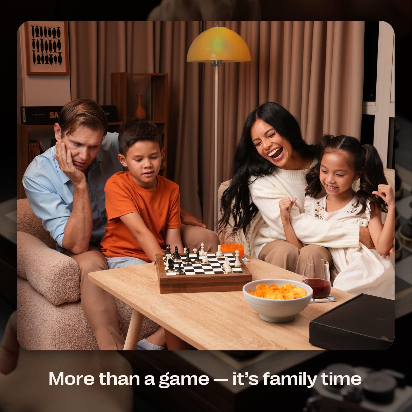 Luxury & Decorative Wooden Chess Set, Walnut Leather Chess Board with Weighted Chess Pieces, Unique Deluxe Wooden Chess Gifts for Board Game Lovers, Handmade Chess Set with Storage