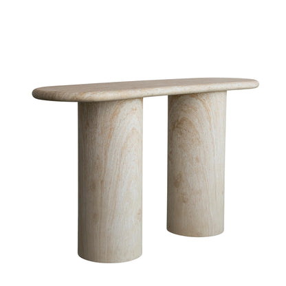 Creative Co-Op Lightweight Eco Stone Rectangle Indoor/Outdoor Table with Travertine Finish, Buff Color