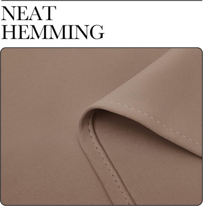 NICETOWN Blackout Curtains - Thermal Insulated Grommet Drapes for Small Windows | Set of 2, 42x68 Inch, Cappuccino