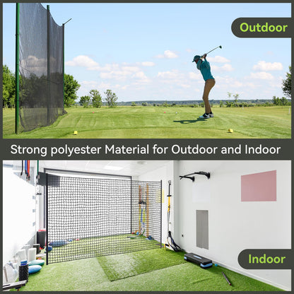 Golf Practice nets for Backyard 20x50ft Driving Real Golf Balls Nylon Netting, Golf Hitting Net for Garage Swing Training, Heavy Duty Sports Netting