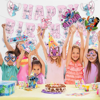 22 Pcs Party Decorations, Cute Photo Booth Props, Cartoon Party Supplies for Girls and Boys, Birthday Party Celebration Decoration Photography Props