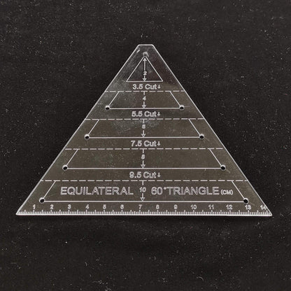 HONEYSEW Quilts Quilter's Ruler Hexagon Quilting Ruler Equilateral Traiangle Diamound (4PCS-Total)