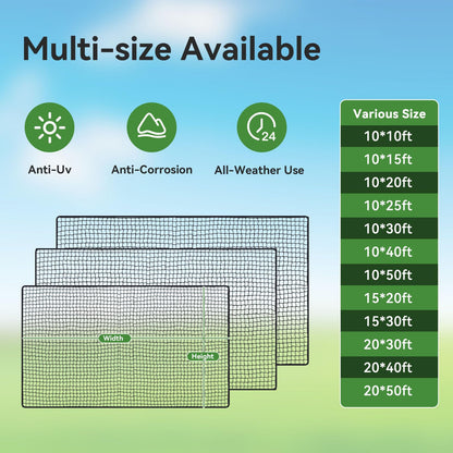 Golf Practice nets for Backyard 15x60ft Driving Real Golf Balls Nylon Netting, Golf Hitting Net for Garage Swing Training, Heavy Duty Sports Netting