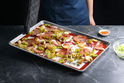 New Star Foodservice 36657 Commercial Grade Silicone Baking Mat Non Stick Pan Liner, 14 x 20 inch (Two-Thirds Size)