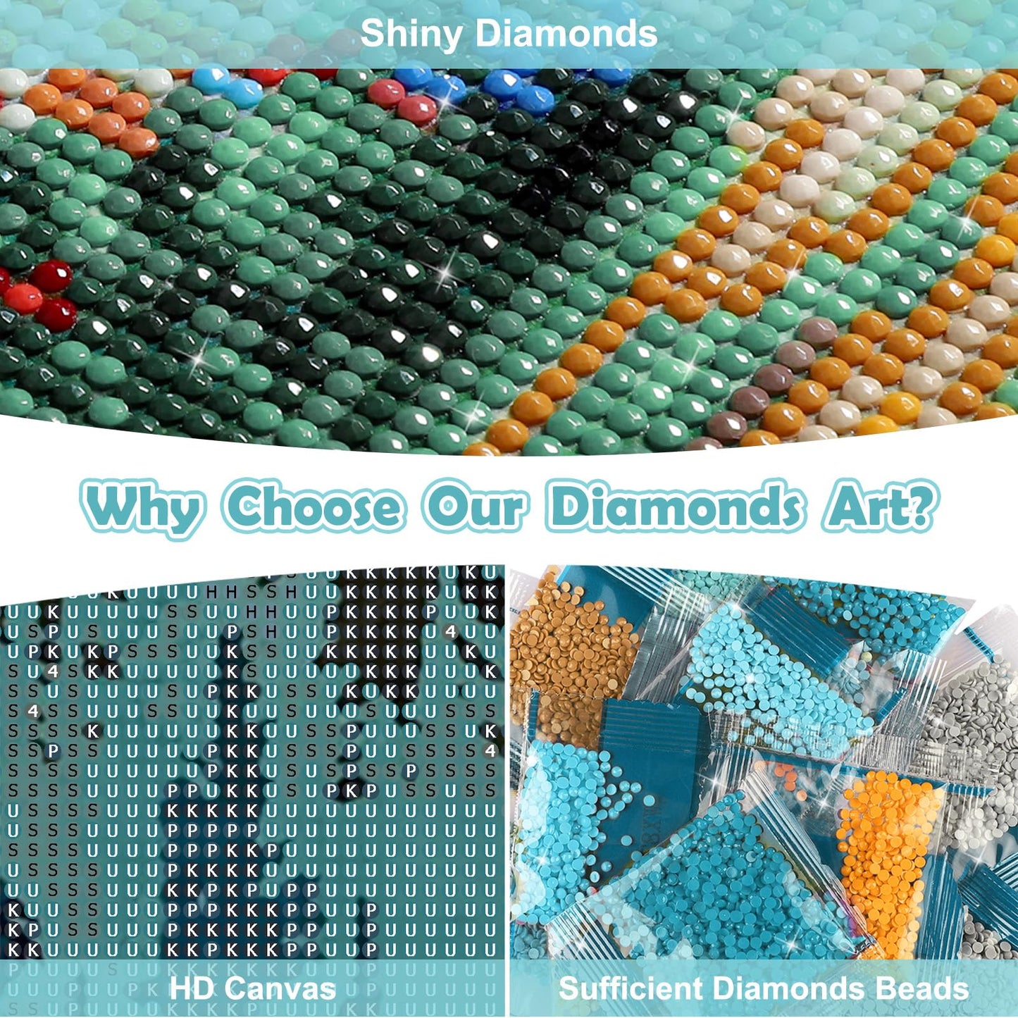 NEWENMO Mermaid Diamonds Painting Kits for Adults Beginner, DIY 5D Moon Diamond Art Paint with Round Diamonds, Full Drill Gem Art Diamonds Art Painting for Home Wall Decor 12x12 Inch