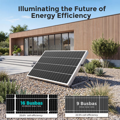 8000 Watt Solar Panels, 200W Solar Panel 4Pack, 12V 16BB N-Type Monocrystalline 25.6% High Efficiency, Grade A+ Cells IP68 Waterproof, for RV, Van, Marine, Rooftop, Farm Off-Grid Power Systems
