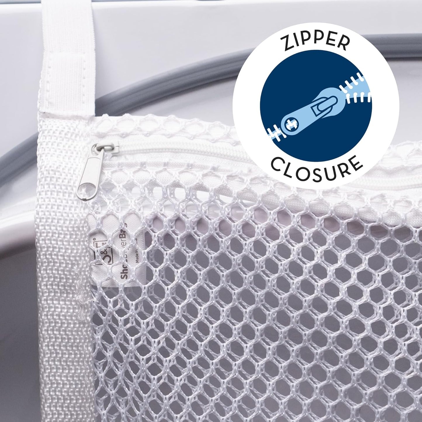 15.5 Inch 15.5 Inch, 1 Pack S&T INC. Sneaker Dryer Bag, Dryer Door Shoe Net with Elastic Straps, Sneaker Laundry Bag