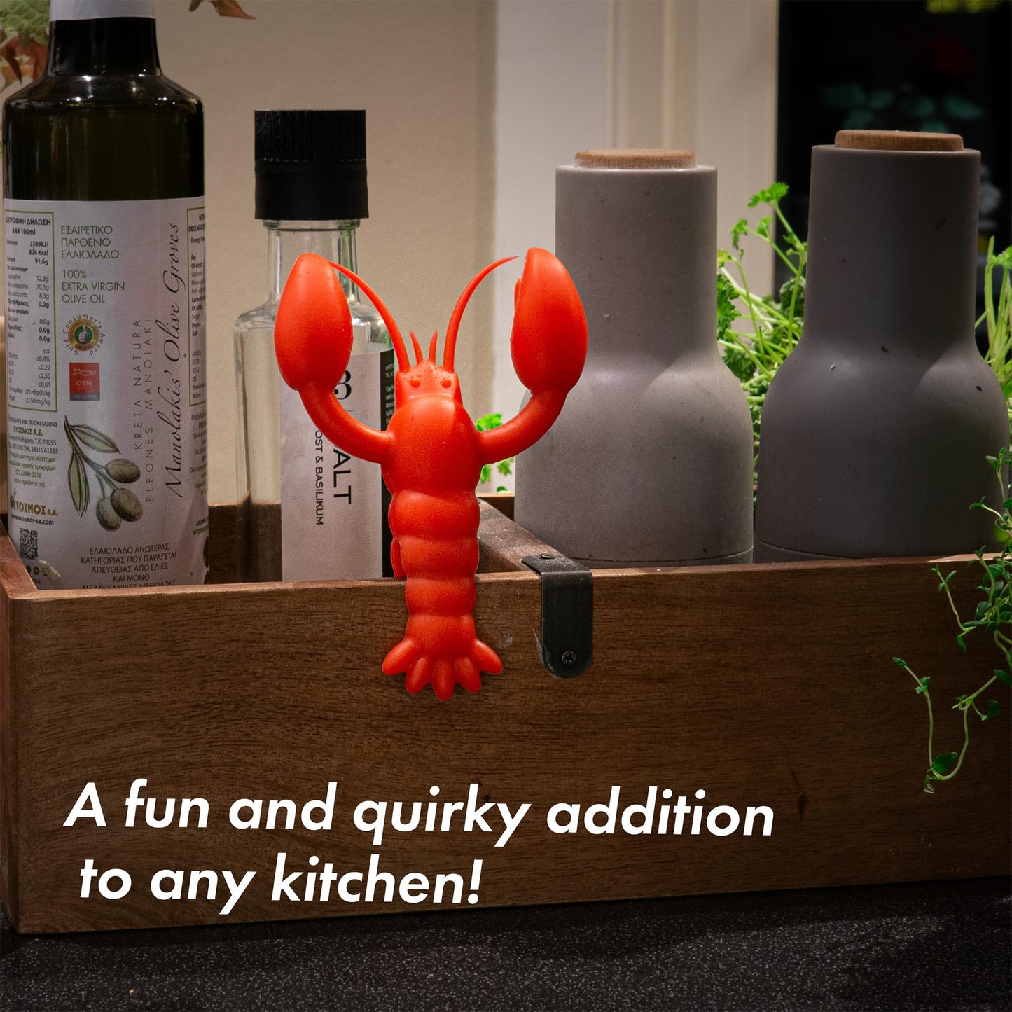 tögö The Lobster Silicone Utensil Rest - Kitchen Gifts, Silicone Spoon Rest for Stove Top - Heat-Resistant, Funny Kitchen Gifts, Cooking Gifts - Non-Slip Spoon Holder Stove Organizer