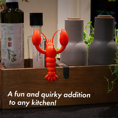 tögö The Lobster Silicone Utensil Rest - Kitchen Gifts, Silicone Spoon Rest for Stove Top - Heat-Resistant, Funny Kitchen Gifts, Cooking Gifts - Non-Slip Spoon Holder Stove Organizer