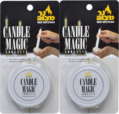 Ner Mitzvah Candle Magic, Candle Wax Adhesive, 2 Pack