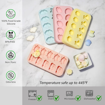 Stackable Silicone Dog Treat Molds, Non-Toxic BPA-Free, Make Homemade Frozen and Baked Pet Treats