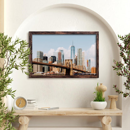 BESCRCL 20x30 Picture Frame Brown, Poster Frames Wall Hanging, Display Pictures 20 x 30 without Mat, 1 Pack