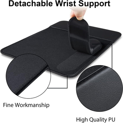 15W Wireless Charging Mouse Pad with Wrist Support, Fast Qi Wireless Charger Mouse Mat for iPhone 16/15/14/13/12/12 Pro/11/11Pro/XR/Xs/X, Samsung Galaxy S10/S9/S8 Plus Note 9/8 Multiple Devices