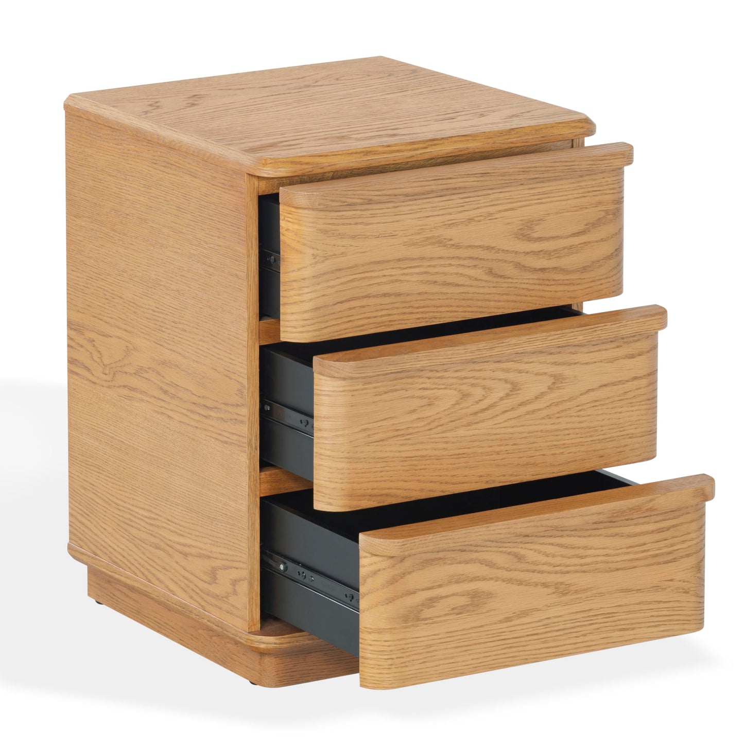 SAFAVIEH Couture Collection – Guillermo Natural 3 Drawer Wood Nightstand, Fully Assembled Modern Bedroom Storage Accent (SFV4270A)