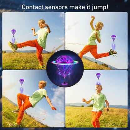 AMERFIST The Latest Cool and Magical Flying Toy, Combining AI Motion Control Technology with Contact Sensing System, Make it Become Bounce & Flip & Flight Toys, Fully unleashing Your Creativity.