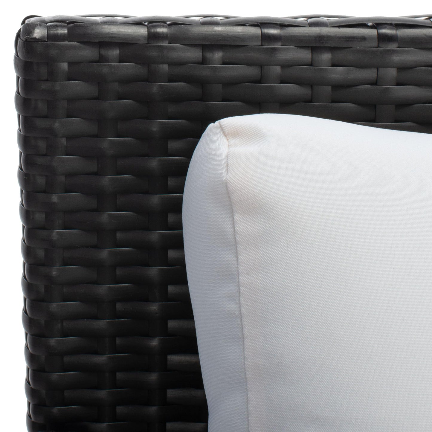 Safavieh PAT7500A Outdoor Collection Cadeo Black and White Cushion Daybed