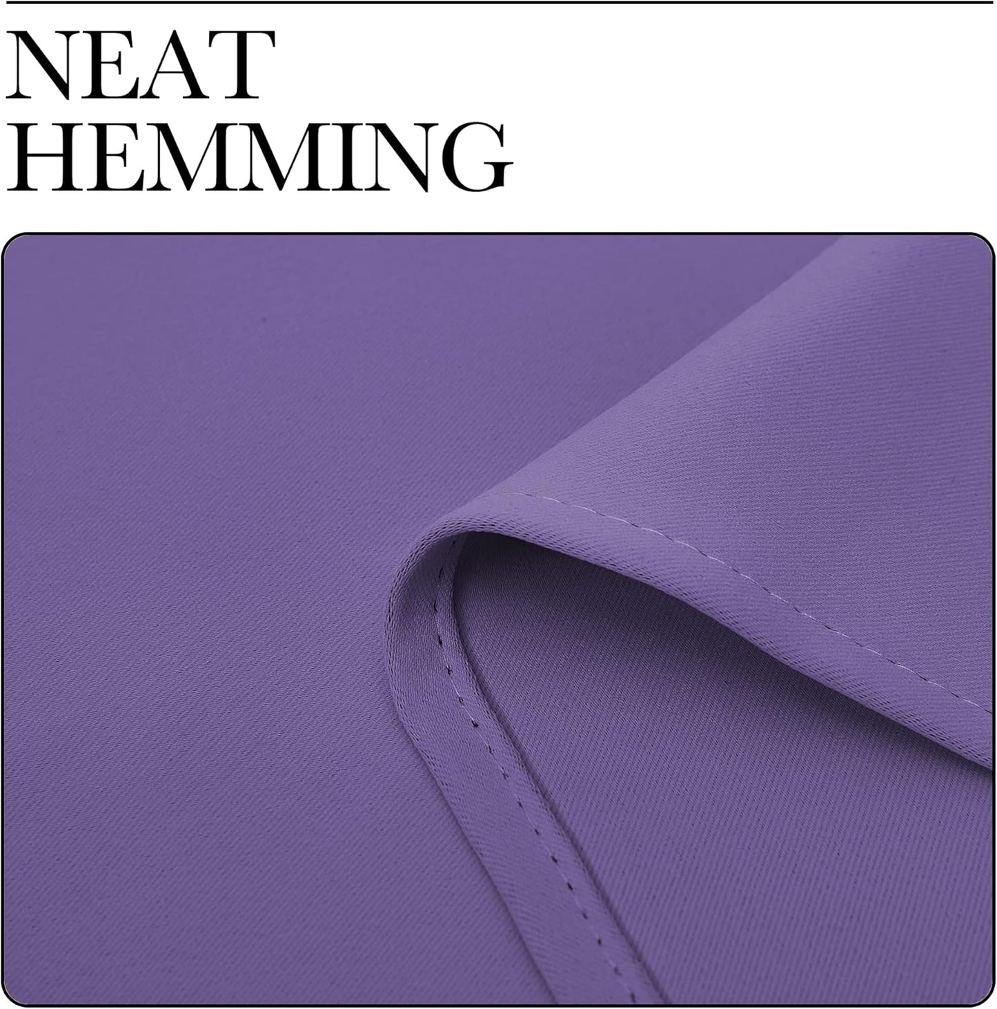 NICETOWN Blackout Curtains for Patio Glass Door - Privacy Panel Drapes, Lilac Purple, 42" x 90" (1 Pair)