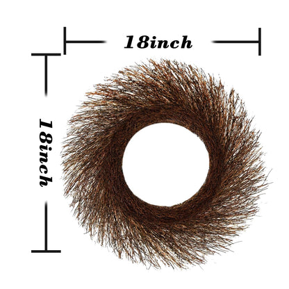 Temfmy Rattan twig Branch Grapevine Wreaths - 18 Inch Sunburst Wreath Form for DIY Crafts - Rustic Plain Twig Wreath Making Supplies Base for Decor