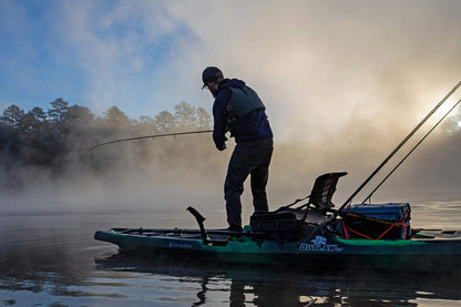 Perception - Outlaw 11.5 Fishing Kayak - Sit on Top - Fold Away Lawn Chair Seat - 4 Rod Holders - Integrated Tackle Trays - 11.5 ft - Dapper