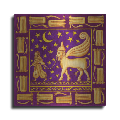 Luxe Metal Art 'Jewish Year Purim' by Andrea Strongwater Metal Wall Art, 36" x 36"