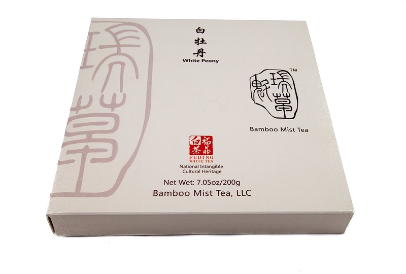 Bamboo Mist Tea - Rare, Aged 2013 White Peony Tea - Tea Cake - Naturally & Ethically Grown - Picked by Boutique Artisan Tea Grower in High Mountains near Fuding Ningde City, Fujian Province, China - (Bai Mu Dan)