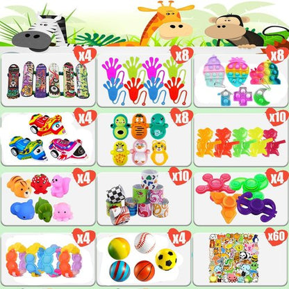 Dilycery 128 Pcs Party Favors - Treasure Box Toys for Kids | Perfect for Classroom Prizes & Goodie Bags