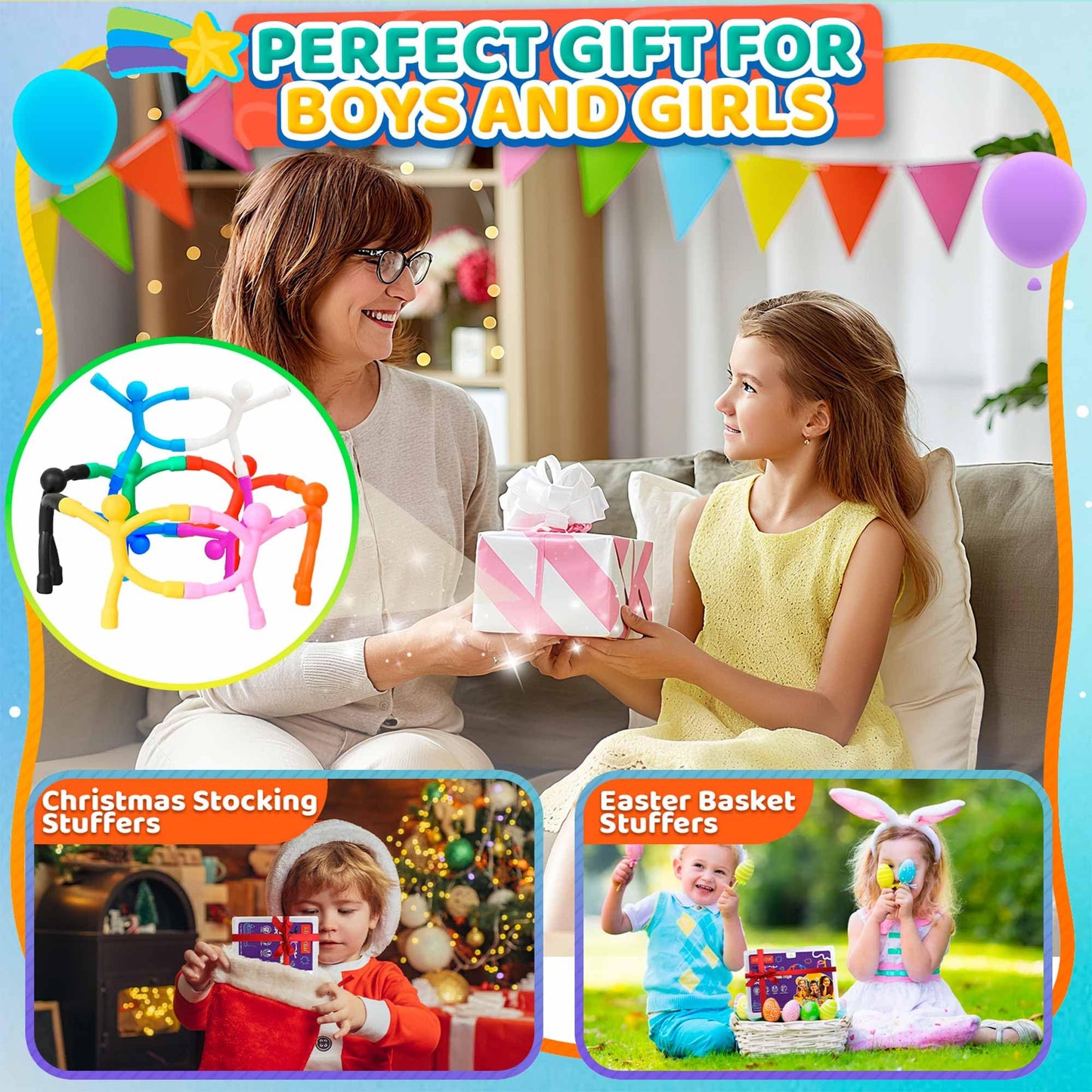 Magnetic Travel Toys for Toddlers Kids 5PCS, Airplane Car Travel Activities Essential, Fidget Toys Road Trip ‌Sensory Toy, Fidgets for Classroom Toys for 3 4 5 6 7 8 Year Old, Kids Stocking Stuffers