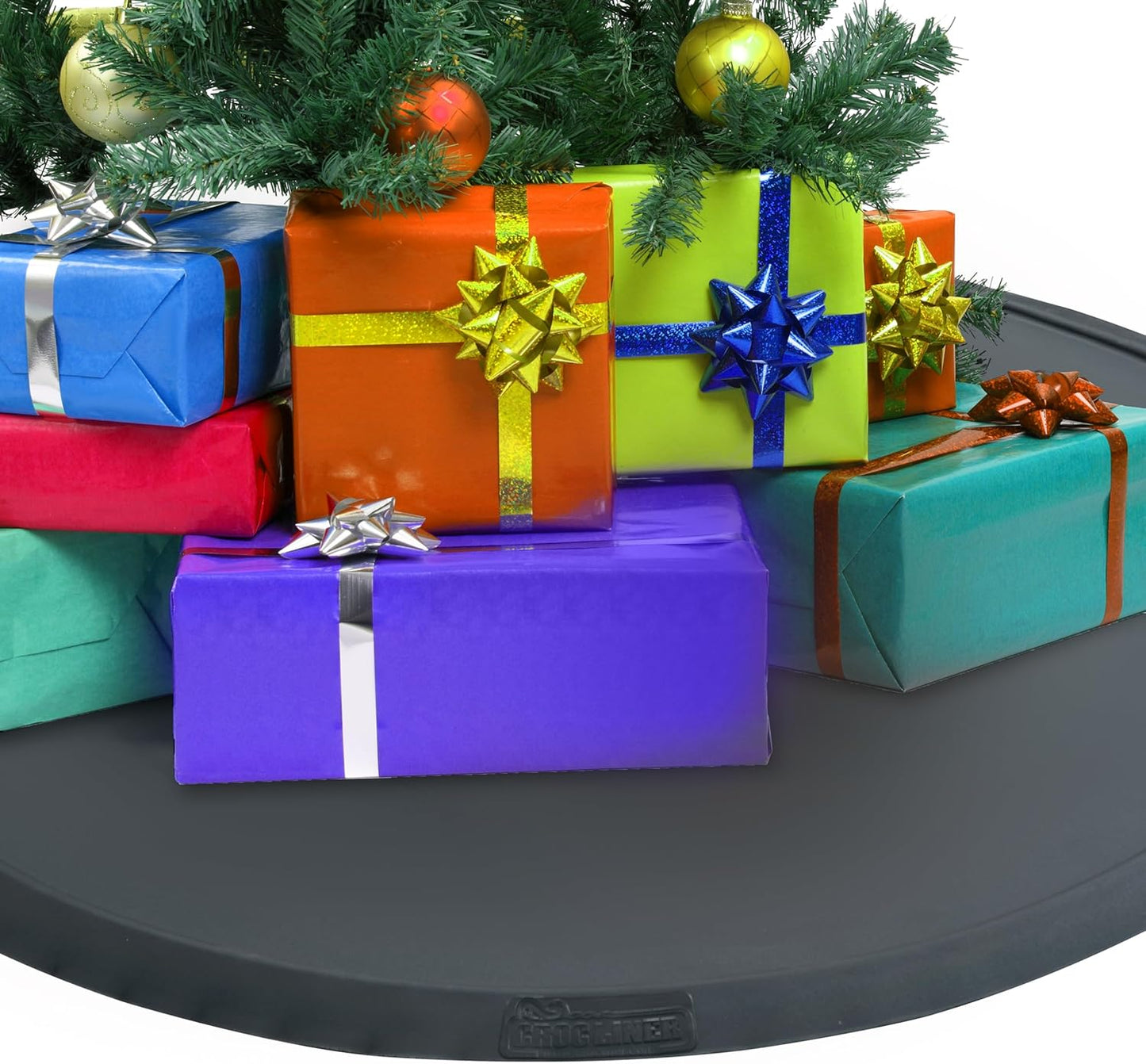 38" Croc Liner Everything Mat Christmas Tree Mat, Multi-Purpose Rubber Floor Mat for Indoor or Outdoor Use, Utility