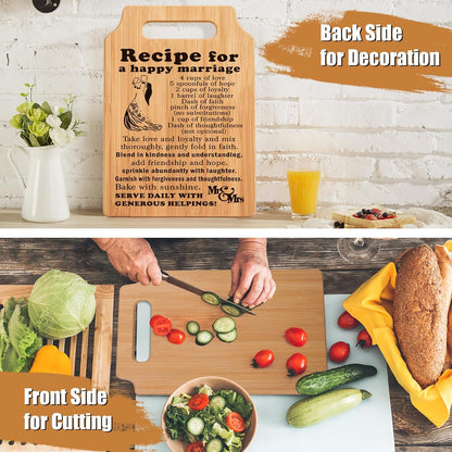 Wedding Gift for Couple 2024: Kitchen Cutting Board for Newlyweds, Bridal Shower, and Engagement Gifts