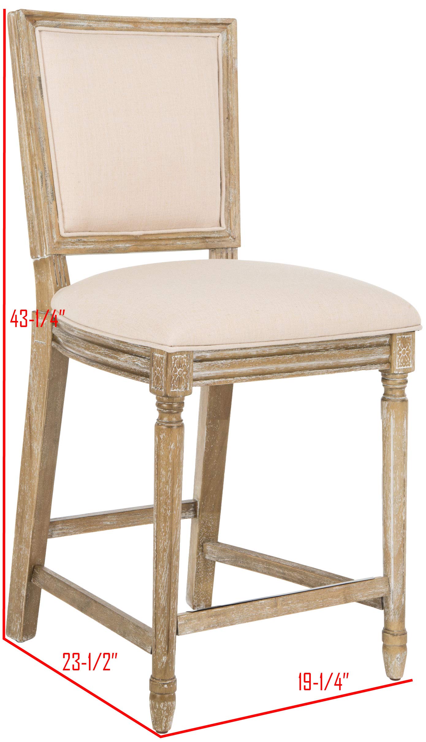 Safavieh Buchanan Counter Stool Beige