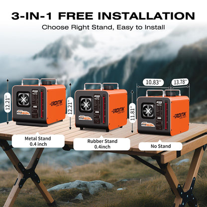 RDXTIK 8L Diesel Heater, 8KW 12V/24V/110V/240V All in One Diesel Heater with LCD Switch, Remote Control, Muffler for Truck, RV, Home, Car, Campers, Boat, Orange