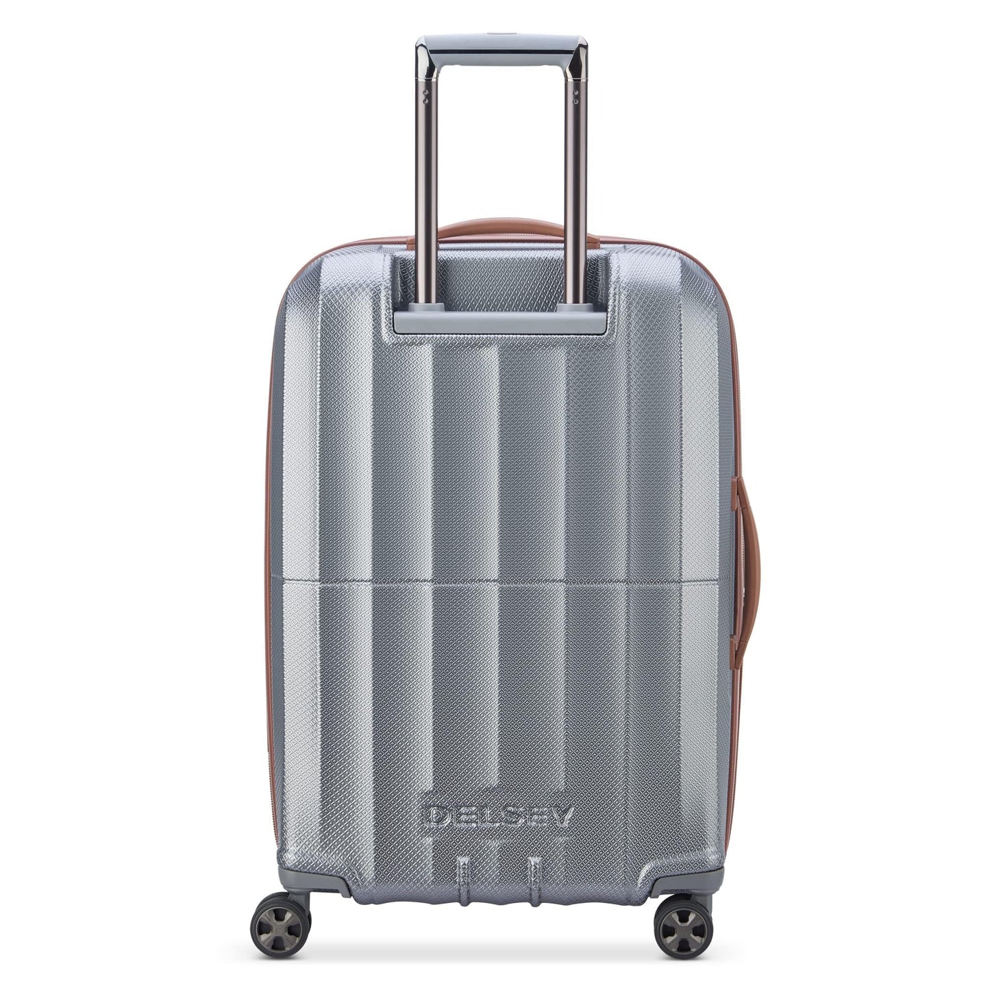 DELSEY PARIS St. Tropez Hardside Expandable Luggage with Spinner Wheels, Graphite, Checked-Medium 24 Inch