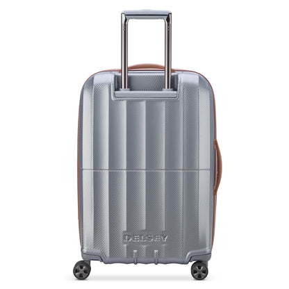 DELSEY PARIS St. Tropez Hardside Expandable Luggage with Spinner Wheels, Graphite, Checked-Medium 24 Inch