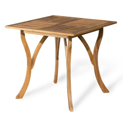 Christopher Knight Home Hermosa Acacia Wood Dining Set, 5-Pcs Set, Teak Finish