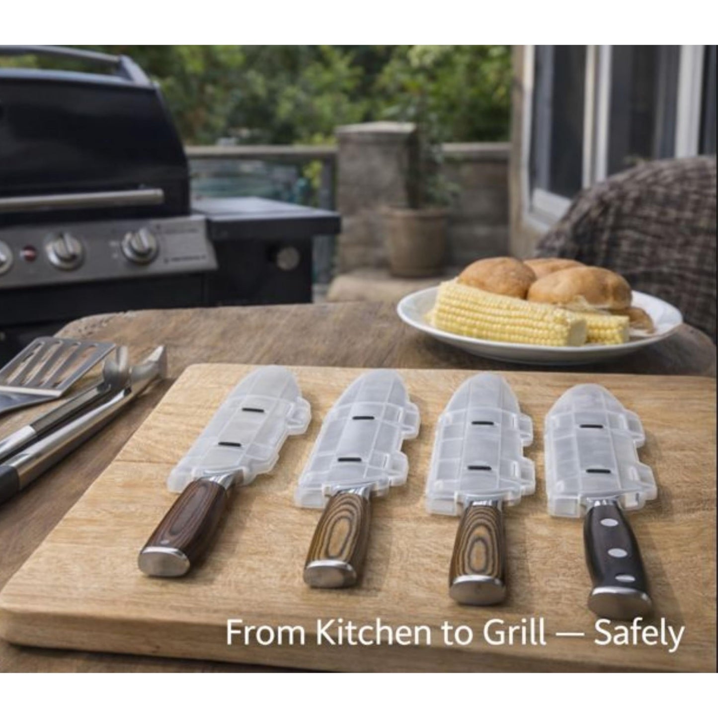 Agilux Blade Guard 10" Knife Blade Protector Made in USA Safe Storage and Transport for Kitchen Knives Protects Edges in Drawers Travel Camping RV