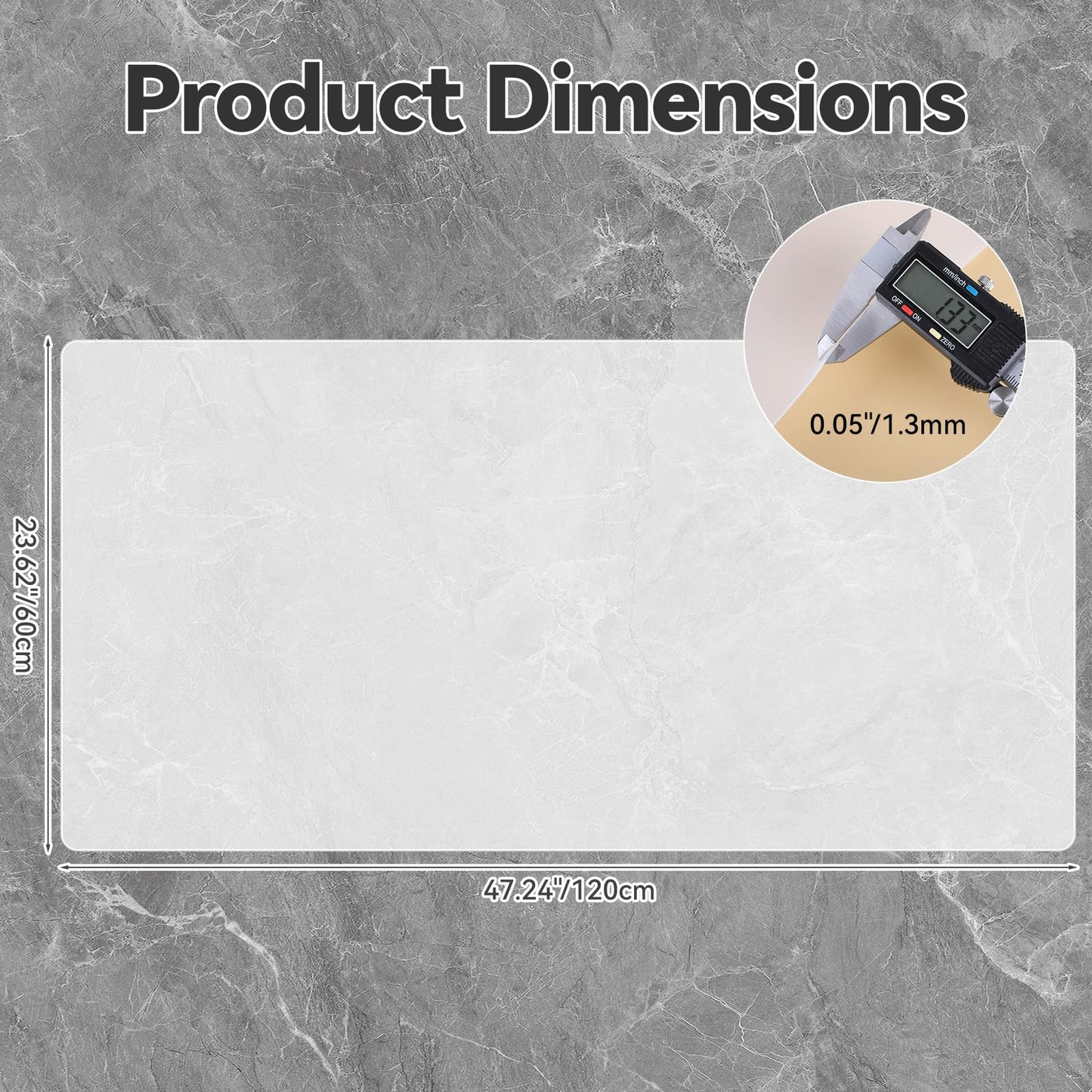 Silicone Mats for Kitchen Counter, 47.24"x 23.62" Thick Large Silicone Mat, Nonskid Heat Resistant Countertop Protector, Non-slip Heat Resistant Mats for Kitchen Table, Easy to Clean, No Creases