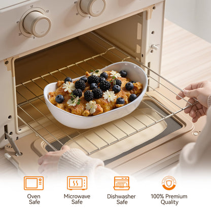 Josmimic 2 Tier Ceramic Fruit Bowl for Kitchen Counter – Fruit Basket with Gold Metal Stand, Holder for Snacks, Nuts, Cakes, Desserts, Bread, Candy Storage