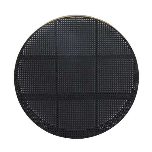 Deco 79 Metal Wall Shelf Round 8 Cubbies, 32" x 6" x 32", Black
