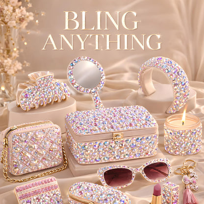 SHATANG Rhinestone Kit for Bedazzling, 40000 Pcs 40 Colors 3mm Flatback Resin Jelly Rhinestones for Adults Girls Crafters, Bedazzle Kit for Nail Art Shoes Tumblers Phone Cases DIY Gifts