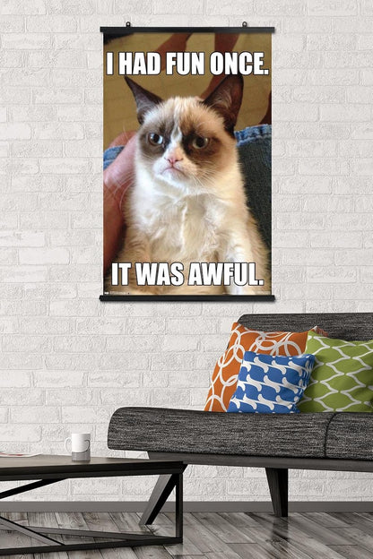 Trends International Grumpy Cat - Fun Wall Poster, Premium Poster & Clip Bundle, 22.375" x 34"