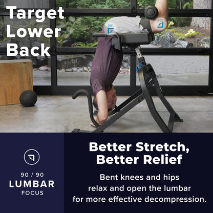Teeter DEX Inversion & Core Training System-Multi-Functional Decompression Roman Chair Hyperextension for Ab, Back, & Core Strength; Commercial-Grade 350lb Rated Home Exercise (DEX II Commercial)