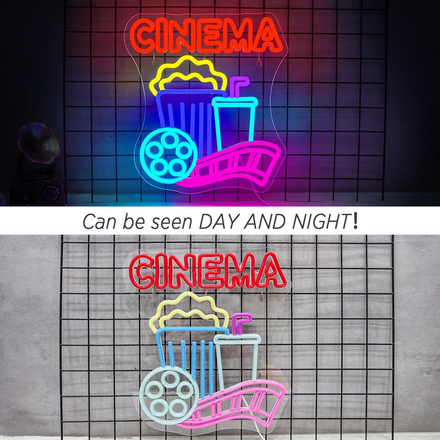 LooKLight Guitar Rock and Roll Neon Sign,Neon Light Sign,Led Neon Light for Wall Decor,Guitar Shape Light Up Sign,USB Neon for Bar Live Music Vocal Recital Concert Man Cave