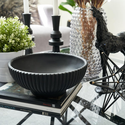 Decorative Concrete Fruit Bowl For Kitchen Counter Or Table Decor – Premium Quality Large Key Bowl Elevates Your Modern/Farmhouse Home Decoration, Showcasing Fruit or Seasonal Centerpieces in Style