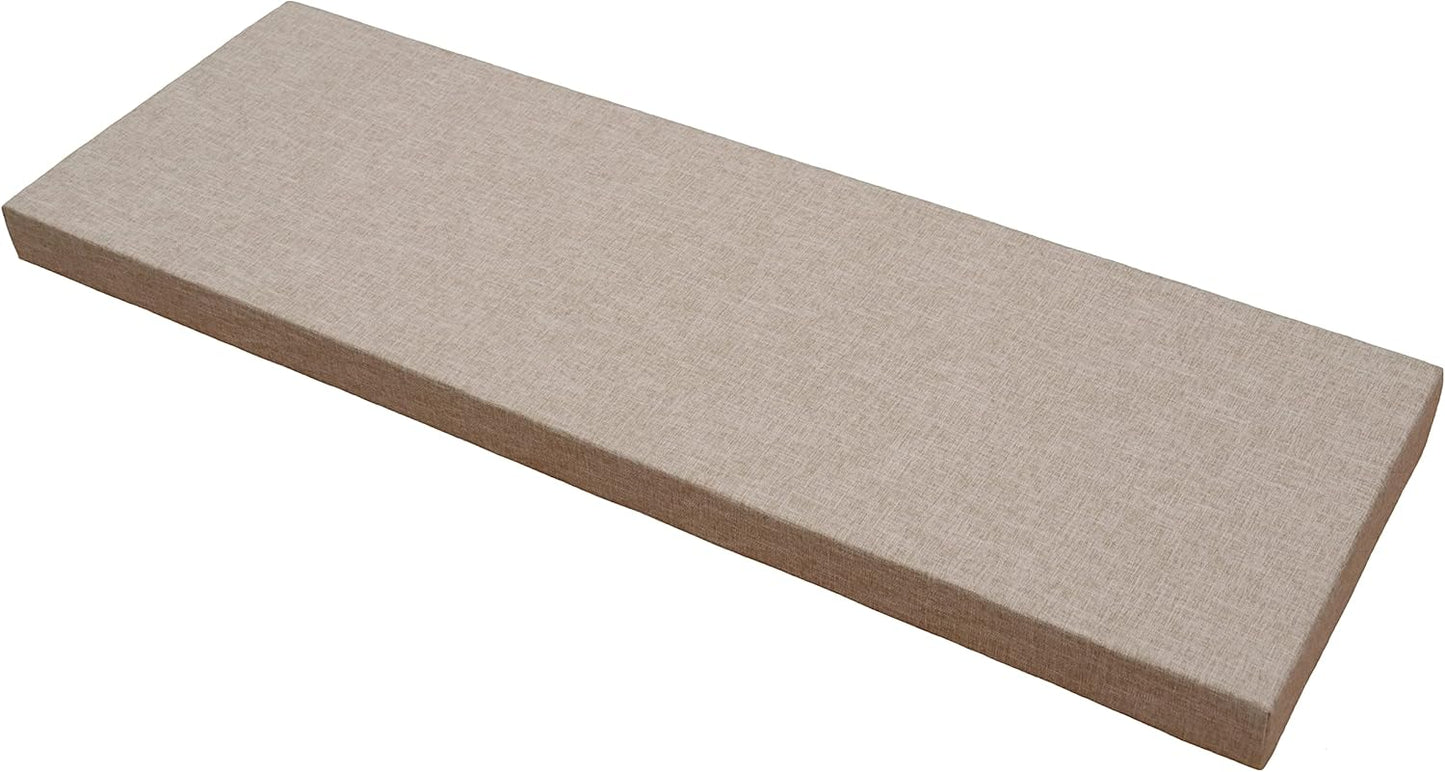 Washable Shoe Bench Cushion Pad Non-Slip Shoe Rack Cushion Chair Pads for Shoe Bench Farm House Bench Cushion (Khaki;