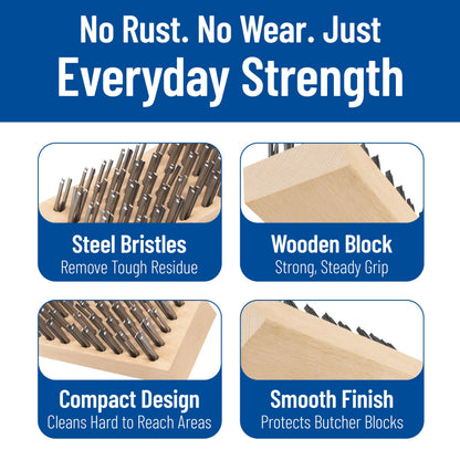 Carlisle FoodService Products 4578100 Butcher Block Scrub Brush