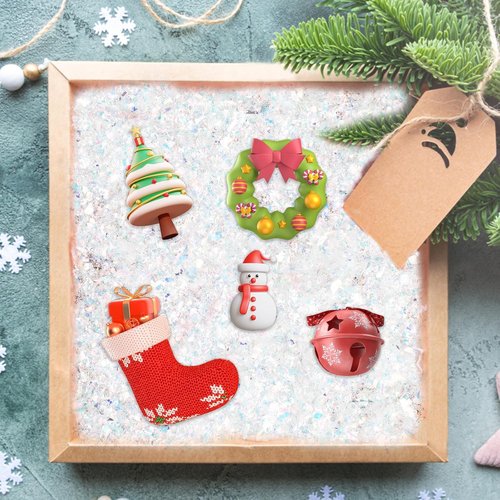 CCINEE Christmas Fake Snow Decoration - Sparkling White Flake Powder for Holiday Crafts | 200g