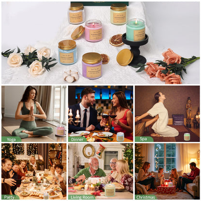 Aeraroma Candle Making Kit for Adults, Soy Candle Making Kit for Beginner - DIY Starter Candle Making Supplies with 900ml Candle Make Pouring Pot & Glass Jars, Perfect for Home Decorations