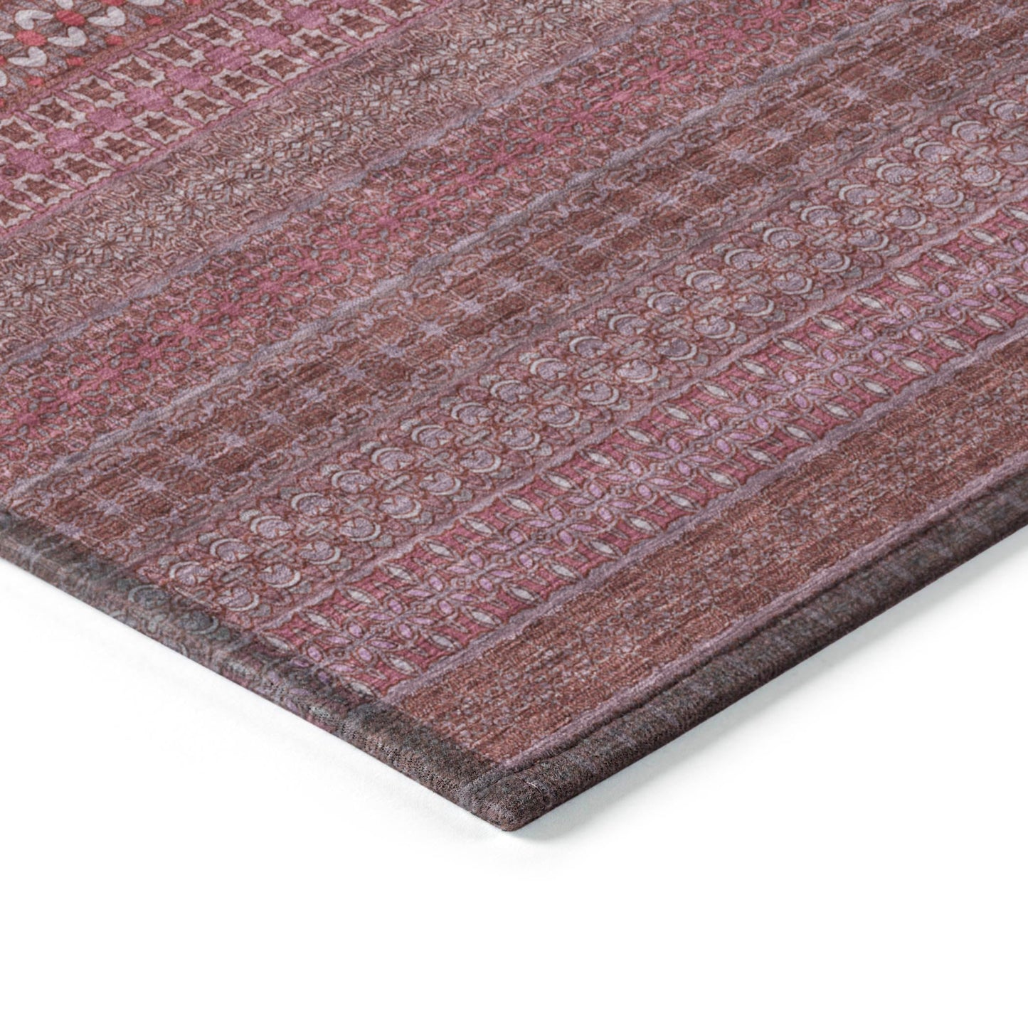 Addison Rugs Chantille ACN527 Red 9' x 12 Indoor Outdoor Area Rug, Stain Resistant, Machine Washable, Non Shedding, Bedroom, Living Room, Dining Room, Kitchen Rug